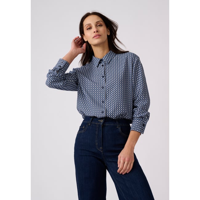 Chemisier imprimé graphique pure viscose - DAMART