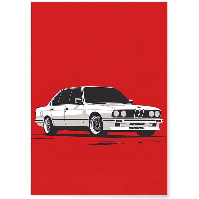 Affiche vintage blanche - Élégance et minimalisme Couleur blanc <span itemprop=