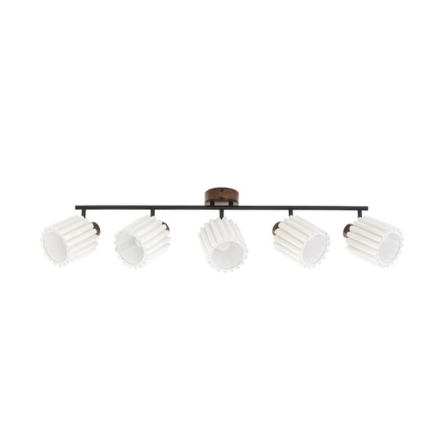 Spot en bois moderne, Shiloh Couleur bois foncé, beige <span itemprop=