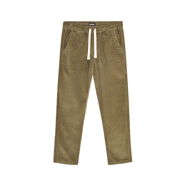 PANTALON LOOSE VELOURS GREEN vert pale <span itemprop=