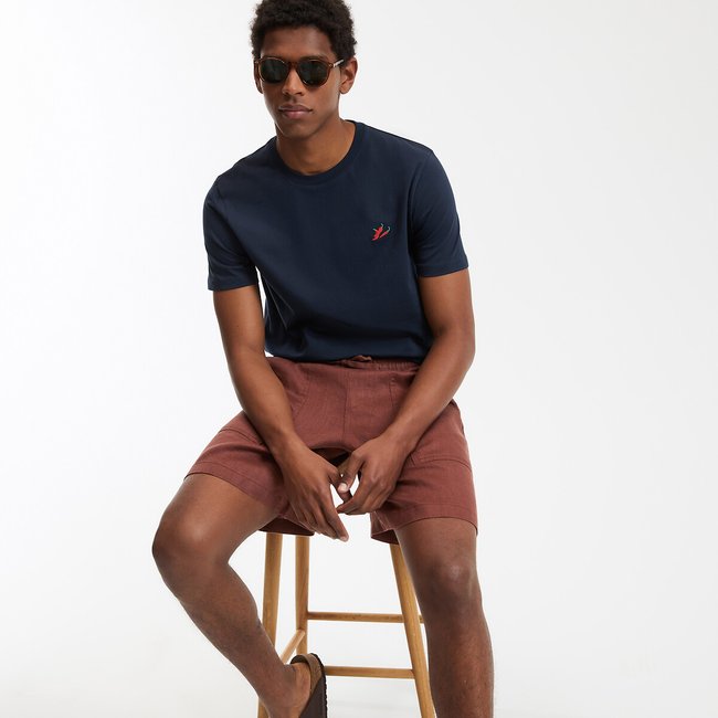 T-Shirt mit rundem Ausschnitt marine <span itemprop=