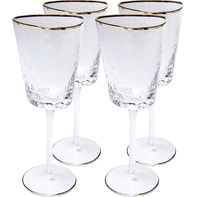 Lot de 4 verres à vin blanc, HOMMAGE Couleur transparent <span itemprop=
