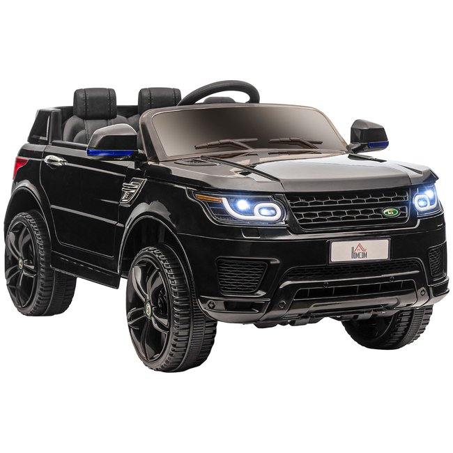 Voiture électrique enfant SUV 4X4 - 12V, 2 moteurs, 5Km/h max. avec télécommande noir <span itemprop=