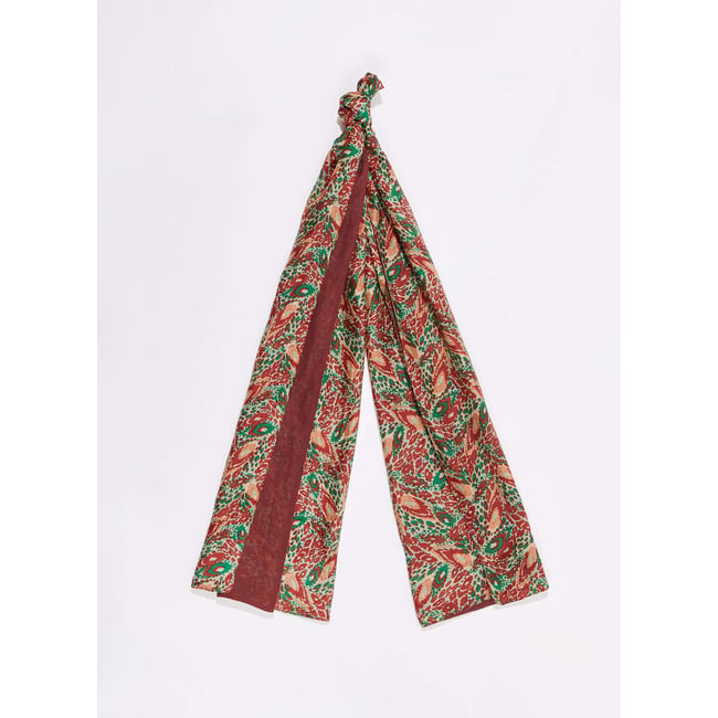Foulard en soie imprimé doublé SOIE - LA FIANCÉE