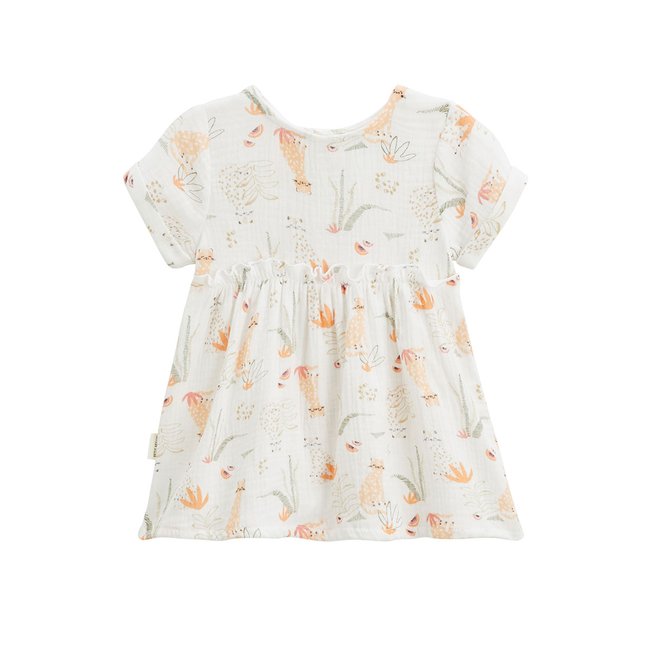 Robe bébé en gaze de coton Sierra ecru <span itemprop=