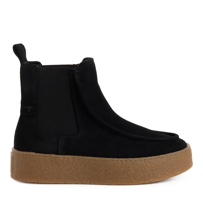 Bottine Chelsea en cuir noir <span itemprop=