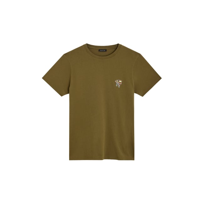 T-shirt PATCH MATOS vert kaki <span itemprop=