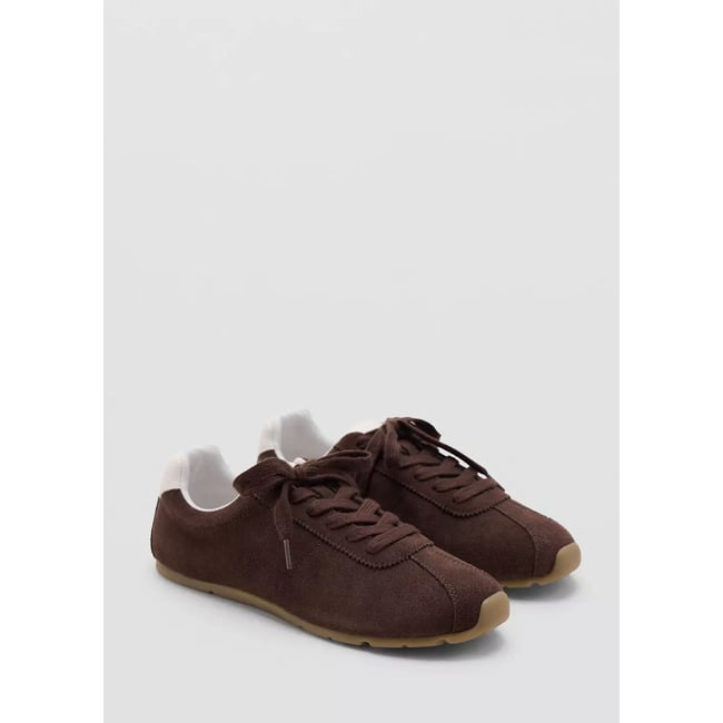 Baskets motif combiné chocolat <span itemprop=