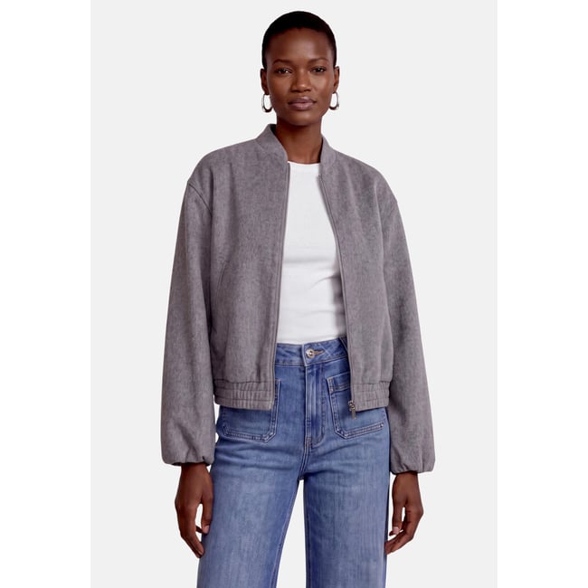 Blouson à manches longues true grey melange <span itemprop=