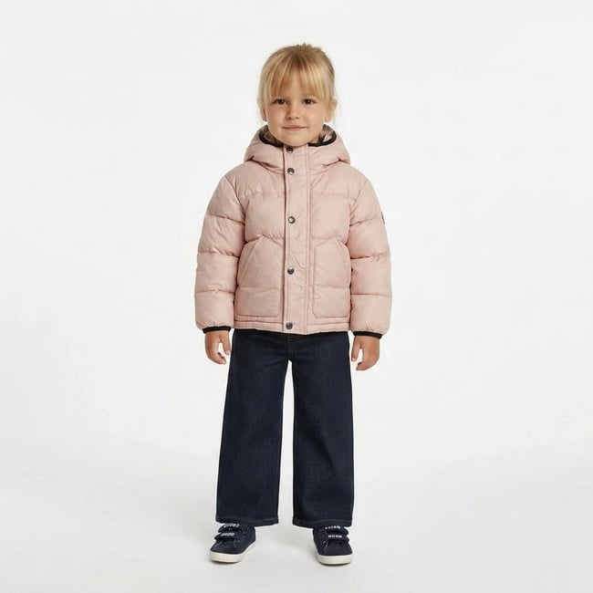 Doudoune bébé - Très bon état rose <span itemprop=