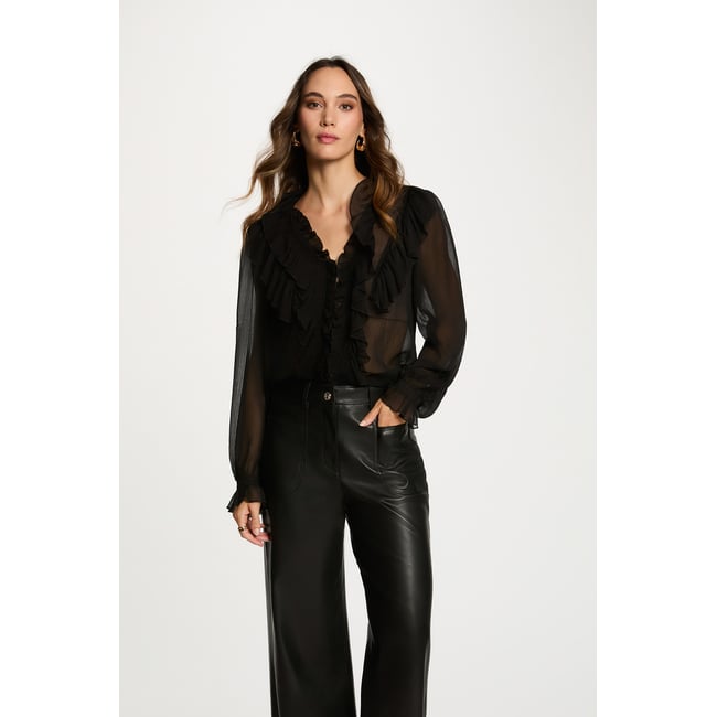 Chemise fluide col v - MORGAN