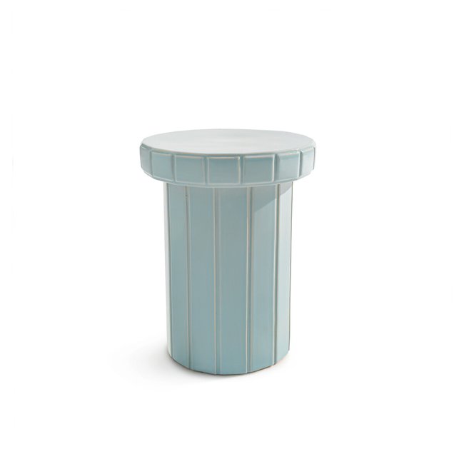 Bout de canapé et chevet céramique Tulli Couleur bleu <span itemprop=