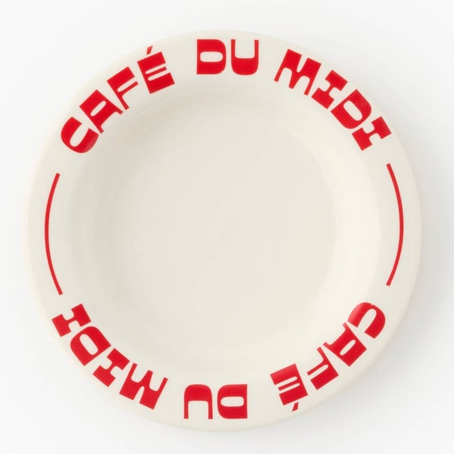 Vide poche,14x14x2,6cm, en céramique Couleur blanc <span itemprop=