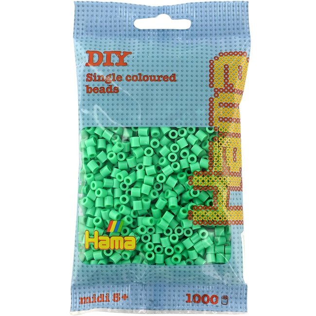 Sachet 1000 perles plastique vert <span itemprop=