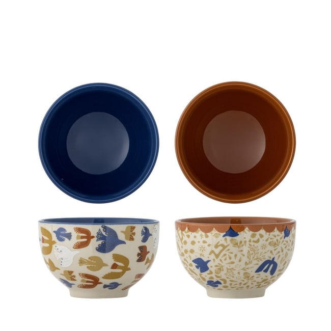 Bols grès oiseaux  Anniversary set de 2 Couleur multicolore <span itemprop=