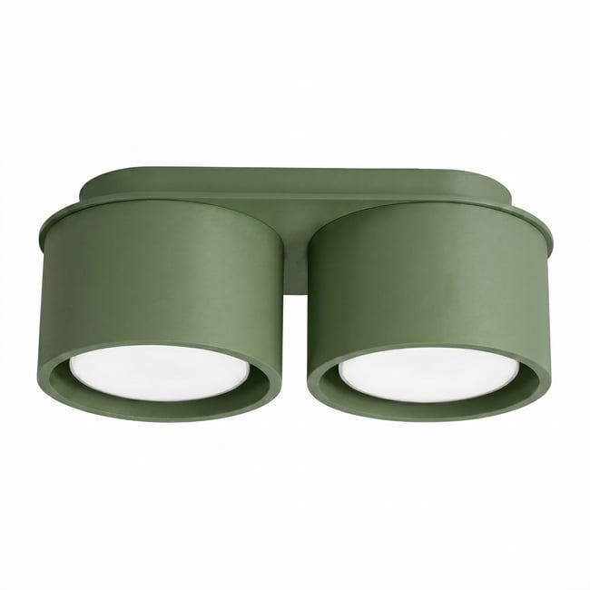 Plafonnier Aluminium Vert Olive Gx53 2 MODO Couleur vert olive <span itemprop=