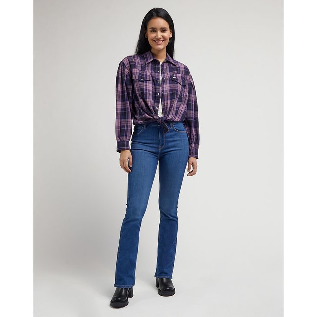 Camicia a quadri nero rosa Lee La Redoute