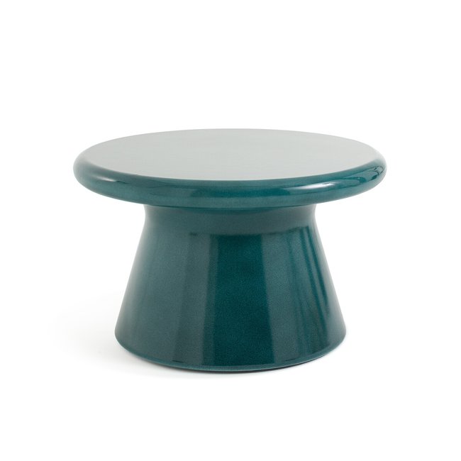 Mesa de centro redonda, Glafor azul océano <span itemprop=
