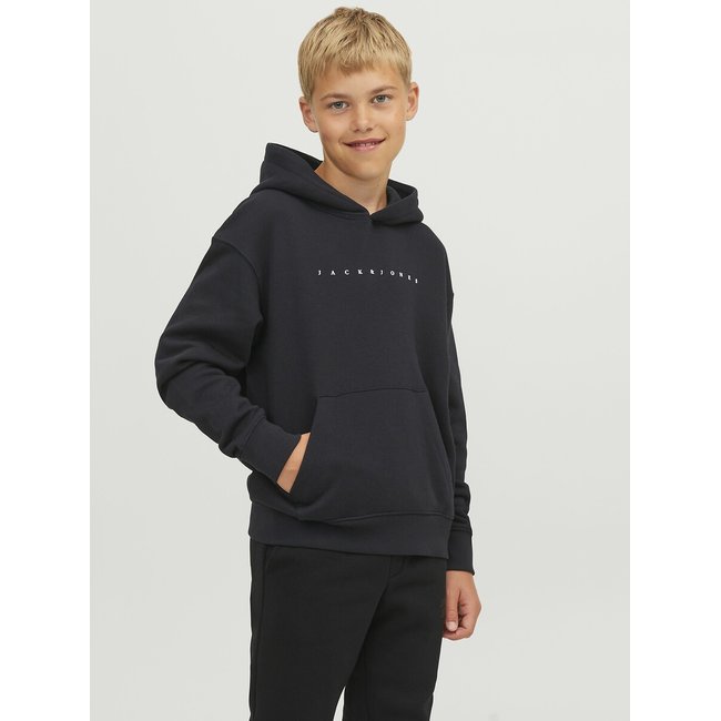 Sudadera de forro polar con inscripción en la parte delantera negro <span itemprop=