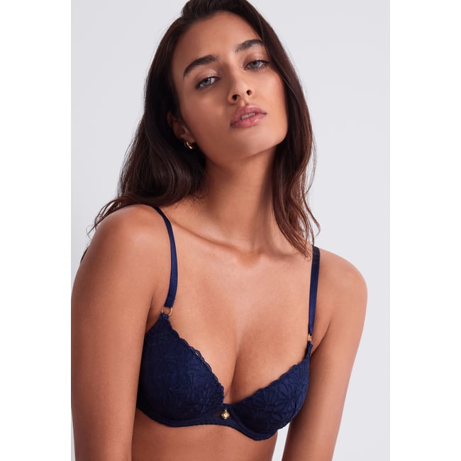Soutien gorge Push up coques Secret Memories. bleu <span itemprop=