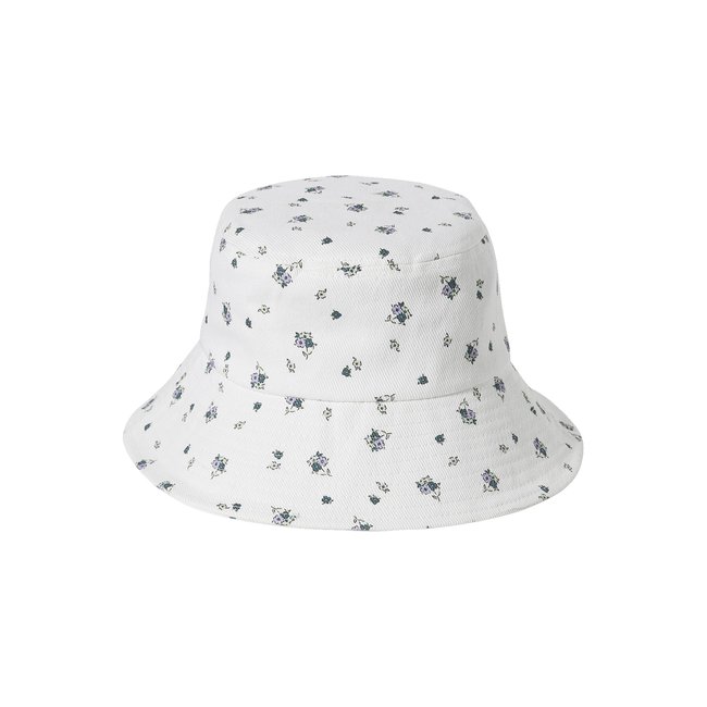 Bob fleuri esprit capeline écru <span itemprop=