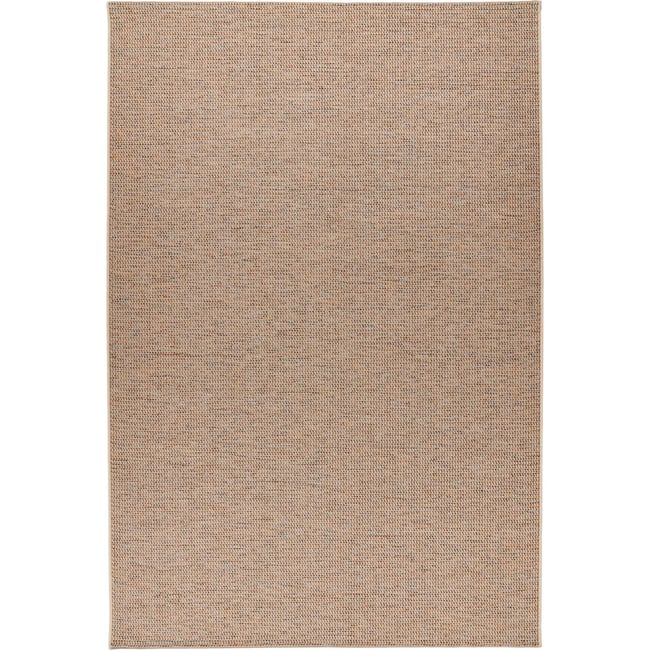 Tapis rectangulaire en polypropylène Tribal 225 Couleur beige sable chiné taupe <span itemprop=