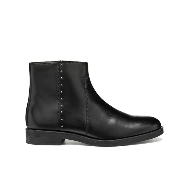 Bottines en cuir, ESMEENA noir <span itemprop=