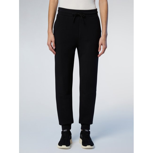 Pantalon de survêtement en scuba noir <span itemprop=