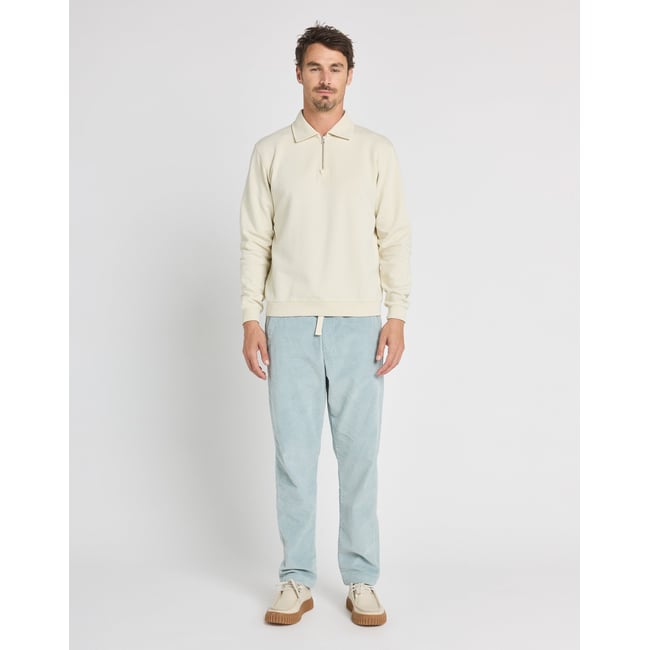 SWEAT ZIP BONE crème <span itemprop=