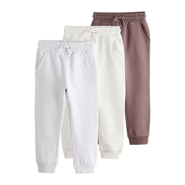 Pantalon de jogging standard jersey, lot 3 brun multicolore <span itemprop=