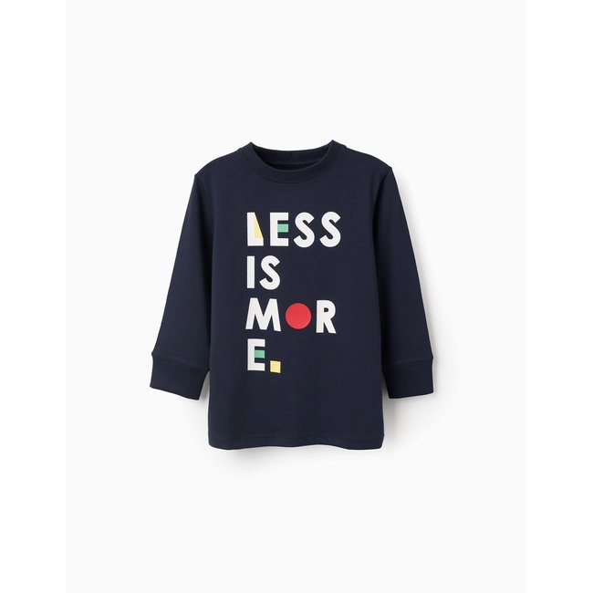 T-shirt à manches longues en coton bleu foncé Zippy | La Redoute