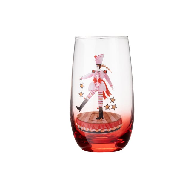 Set of 2 Nutcracker Hiball Glasses, red, CATH KIDSTON