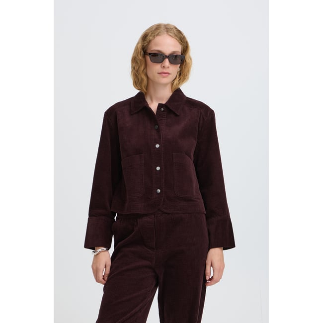 Á manches longues marron fudge <span itemprop=