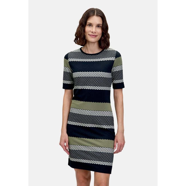 Robe façon t-shirt manches courtes dark blue/green <span itemprop=
