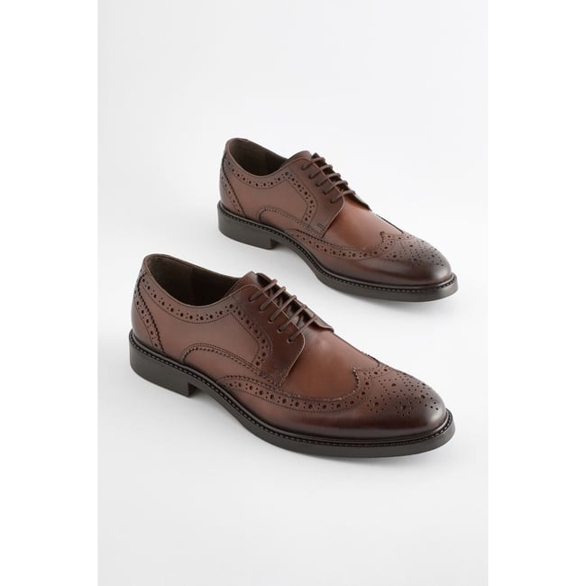Chaussures richelieu marron <span itemprop=
