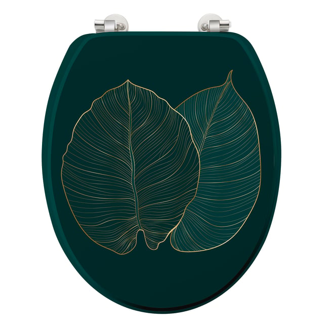 Abattant WC Feuille de jade Couleur vert <span itemprop=