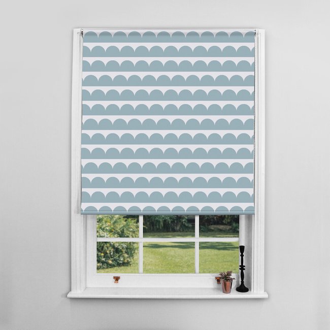 120x140cm Scalloped Blackout Blind - SO'HOME