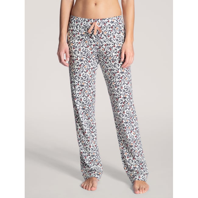 Pantalon Coton FAVOURITES blanc étoilé <span itemprop=