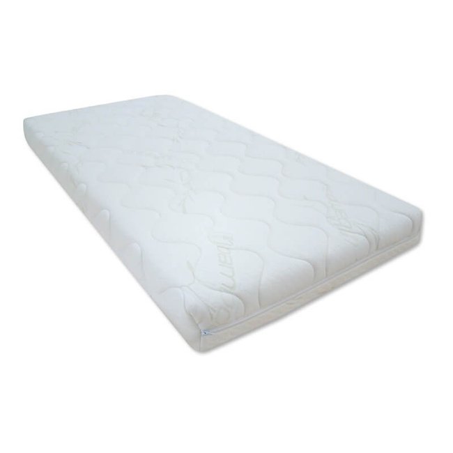 Matelas climatisé bambou stretch 70x140 cm Couleur blanc <span itemprop=