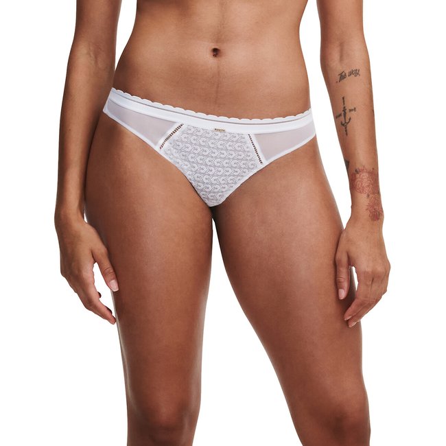 Culotte échancrée Monogram blanc CHANTELLE