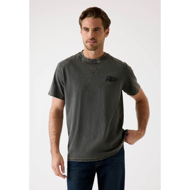 T-Shirt Logo Brodé gris <span itemprop=