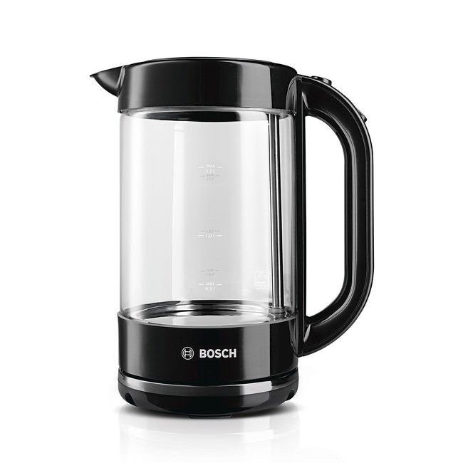 Bouilloire électrique 1,7 L en verre TWK70B03 noir <span itemprop=