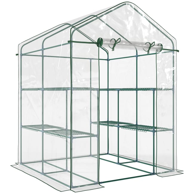 Serre Acier Transparent - OUTSUNNY