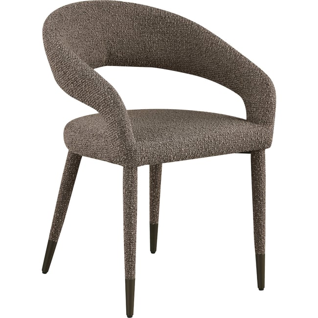 Chaise de salle à manger sculpturale Couleur marron chunky <span itemprop=