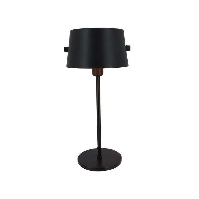 Lampe à poser en métal Couleur noir-or <span itemprop=