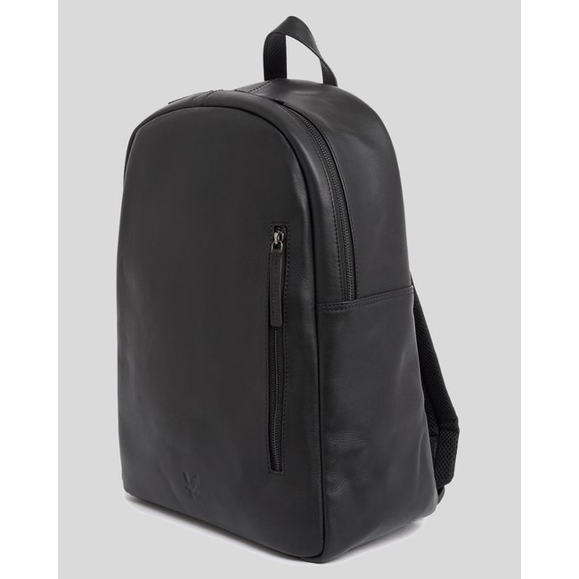 Sac à dos en cuir noir jais <span itemprop=