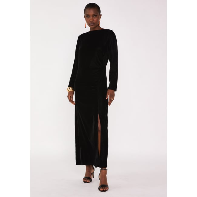 Robe Noire 123 - Taille 42 - Longueur Genou - Occasion En Très Bon état