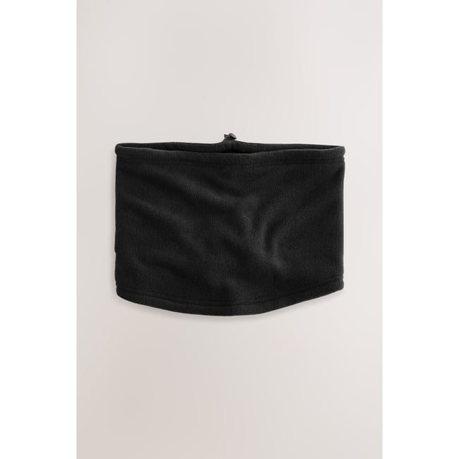 Snood en polaire noir <span itemprop=
