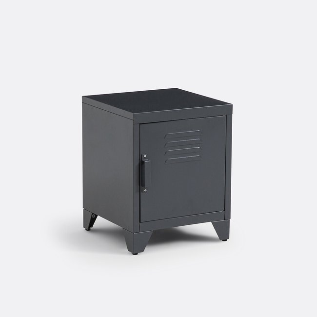 Chevet métal acier, Hiba  Couleur gris anthracite <span itemprop=