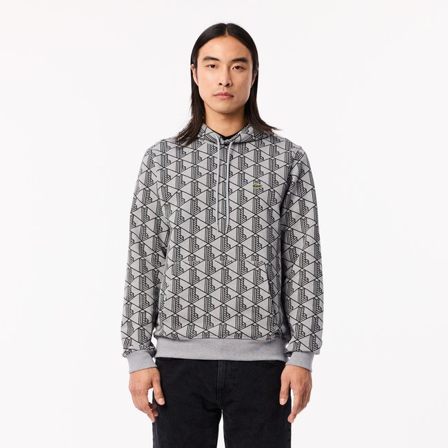 Sweatshirt à capuche gris-80p <span itemprop=